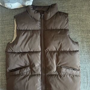 Old Navy Dark Brown Puffer Vest
